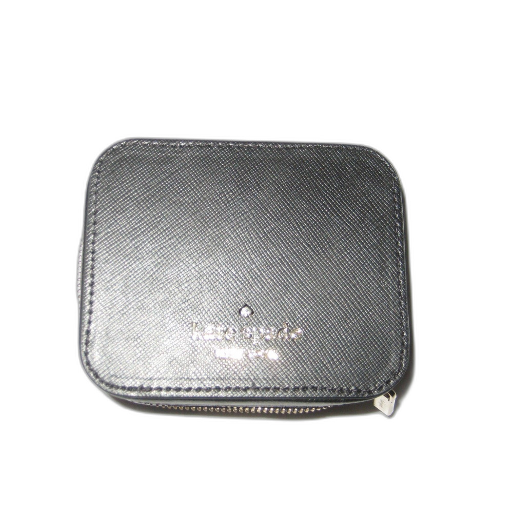 black kate spade small travel jewlery box